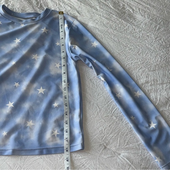 GAP Kids Blue and White Stars and Clouds Rash-guard - Picture 5 of 8